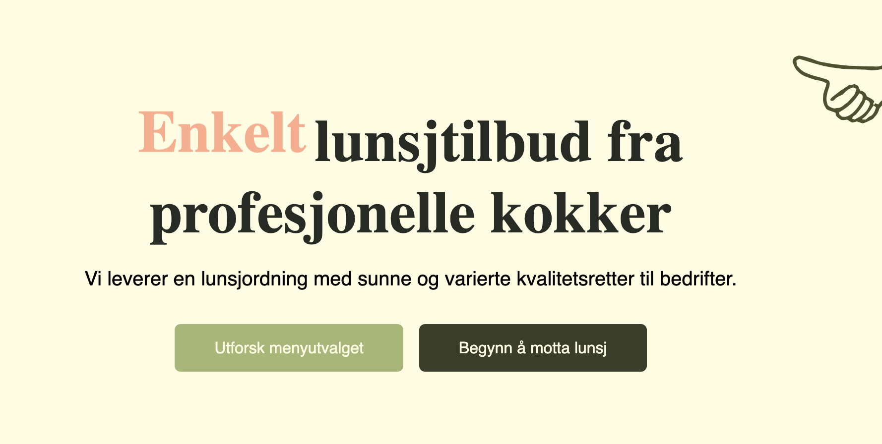 Lunsjkokkene lanserte en lynrask Headless WordPress-side